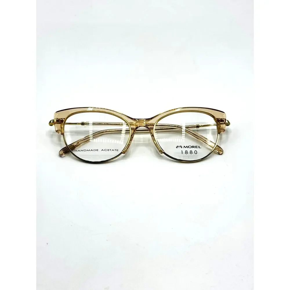 Morel 1880 Eyeglasses Frame Valere 60098M-PD12 Crystal Pink Cat Eye 52-19-145
